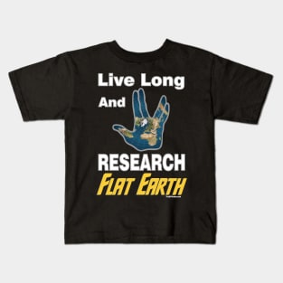 Flat Earth Map Kids T-Shirt